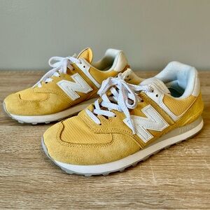 New Balance Classics Yellow 574 Sneakers RARE color